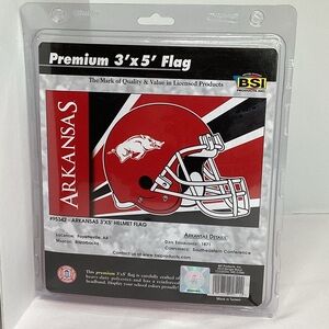 University of Arkansas Helmet Flag 3’X 5’ Razorbacks Southeastern Conference